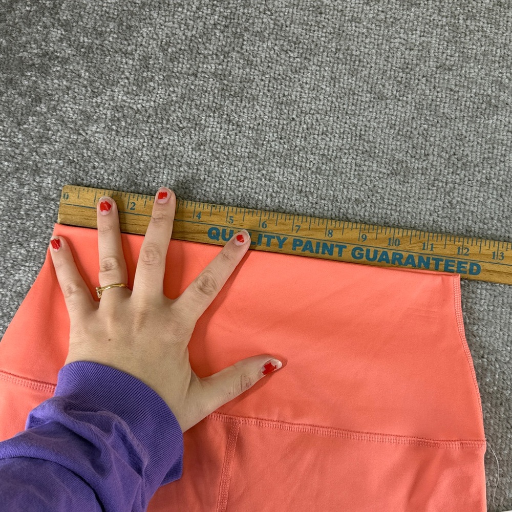NWT Yogalicious Lux Everyday 5” Shorts Athletic Active Yoga Work Orange Womens M - Picture 5 of 9